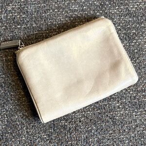 HOBO Grey Leather Wallet